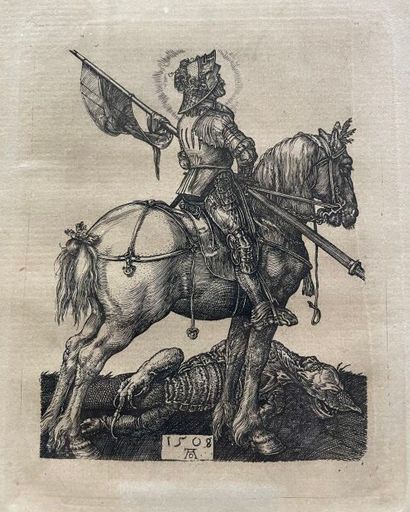 - D'après Albrecht DÜRER. 
Saint Georges....