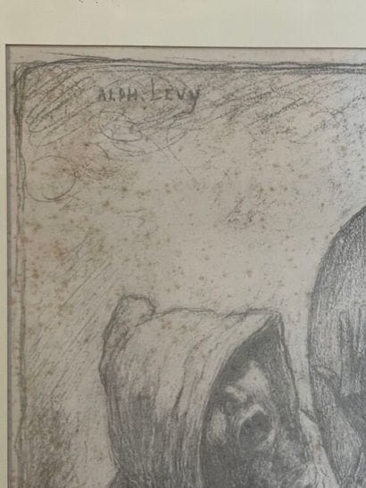 Alphonse LEVY (1843-1918).
Le tambourin.
Lithographie....