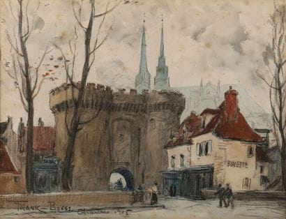 FRANK-BOGGS (1855-1926).
Porte Guillaume,...