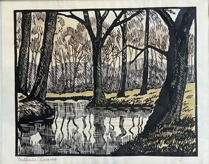 Paul Émile PISSARRO (1884-1972).
Au bord...