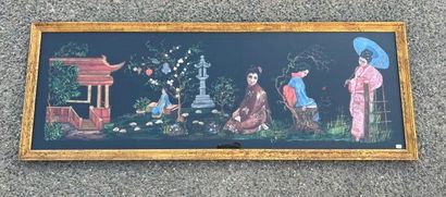 École française du XXe siècle. 
Scène japonisante....