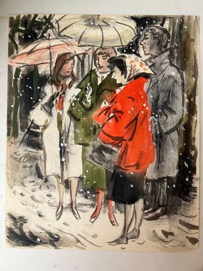 Paul PERRAUDIN (1907-1993)
Ensemble de 2...