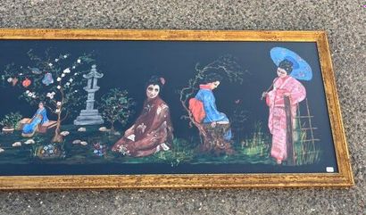 École française du XXe siècle. 
Scène japonisante....