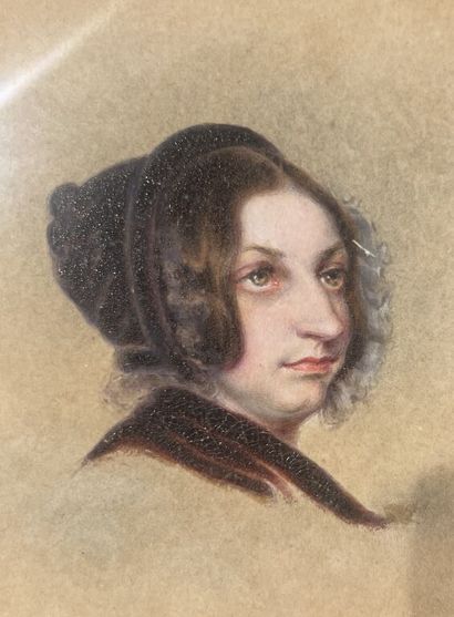 Ecole polonaise du XIXe siècle. 
Portrait...