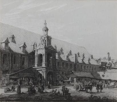 Ferdinand DUBOC (1813-1869). 
Deux vues de...