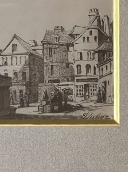 Ferdinand DUBOC (1813-1869). 
Deux vues de...