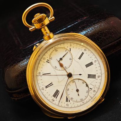 Régulateur de poche à chronographe de chasse...
