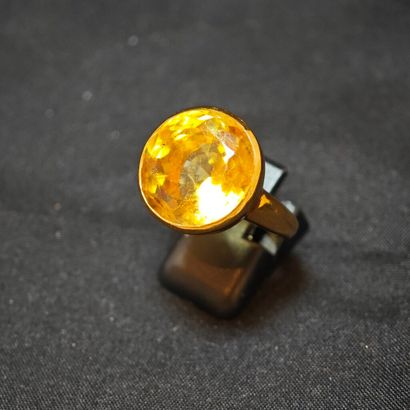 CHRISTIAN DAUDIN. 
Bague en or jaune 750‰...