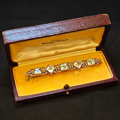 DURAND-LERICHE.
Grande broche barrette en...