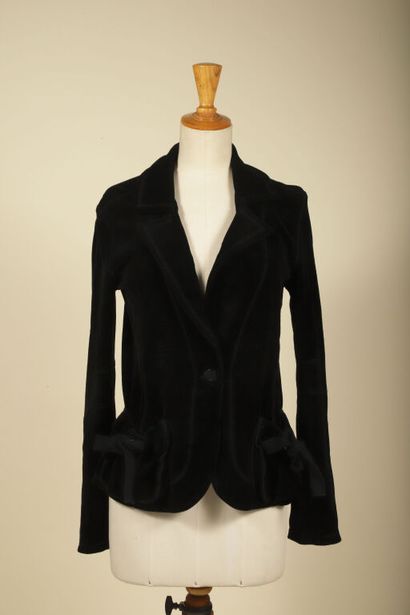 SONIA RYKIEL.
Veste courte en velours de...