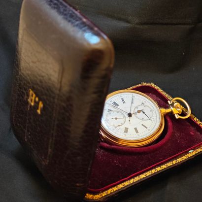 Régulateur de poche à chronographe de chasse...
