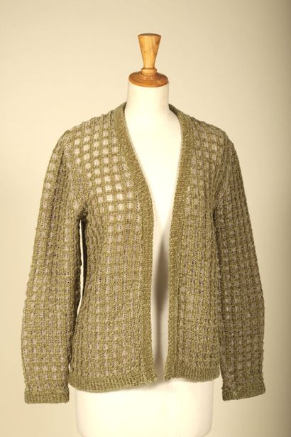 CHANEL CRÉATION.
Gilet en mailles de coton...