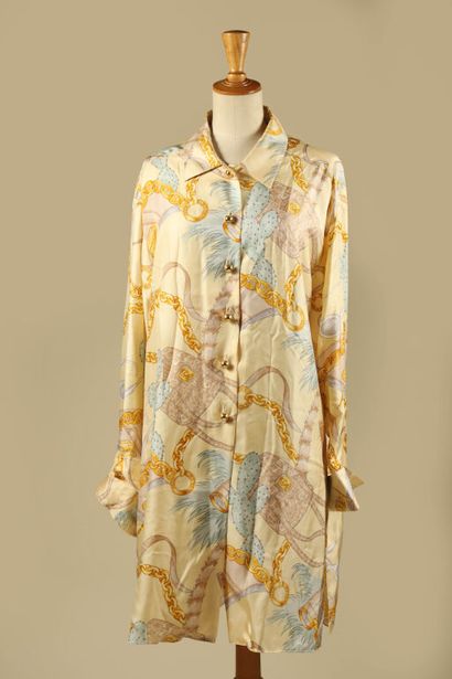 CÉLINE Paris (Made in France).
Chemise robe...