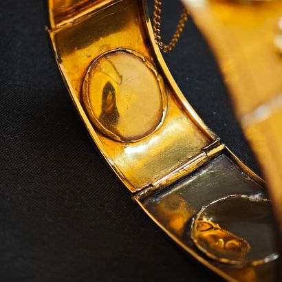 Bracelet articulé en or jaune 750‰ à maillons...