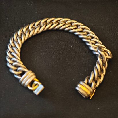 CHRISTOFLE. 
Bracelet gourmette en argent...