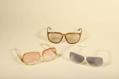 Lot de 3 paires de lunettes vintage, Jean-Louis...