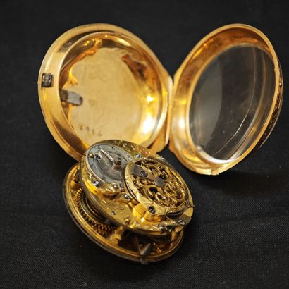 LE ROY, Paris. 
Montre de gousset en or jaune...