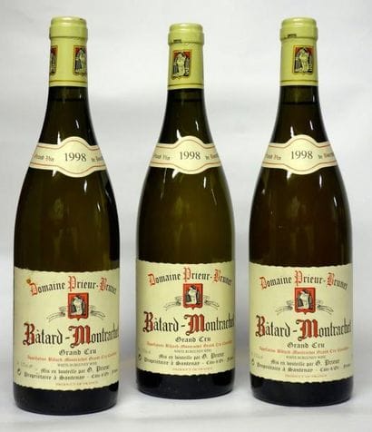 VINS BLANCS DE BOURGOGNE
3 Bouteilles BÂTARD...