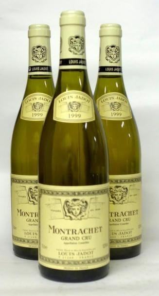 VINS BLANCS DE BOURGOGNE
3 Bouteilles MONTRACHET...