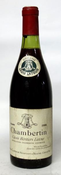 VINS ROUGES DE BOURGOGNE
1 Bouteille CHAMBERTIN...