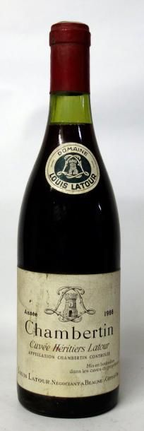 VINS ROUGES DE BOURGOGNE
1 Bouteille CHAMBERTIN...