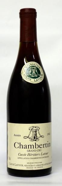 VINS ROUGES DE BOURGOGNE
1 Bouteille CHAMBERTIN...