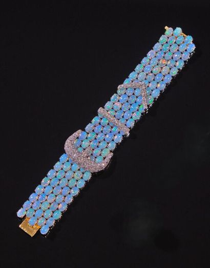 BRACELET ceinture en or 750 ‰, entièrement...
