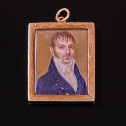 PENDENTIF porte-photo en or 750‰ composé...