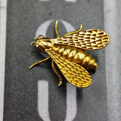 CHAUMET, Paris. Vers 1970.
BROCHE en or jaune...