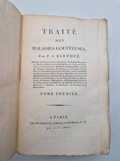 BARTHEZ, Paul-Joseph. Traité des Maladies...