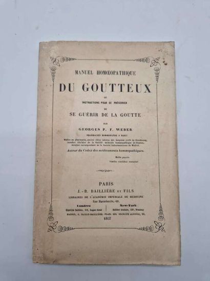 WEBER, Georges P. F. Manuel Homéopathique...