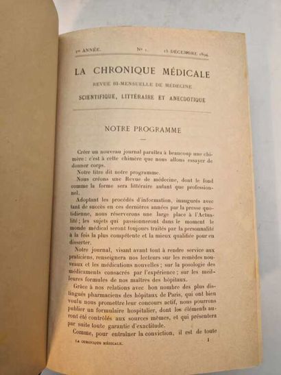 CABANES, Augustin. La Chronique Médicale....