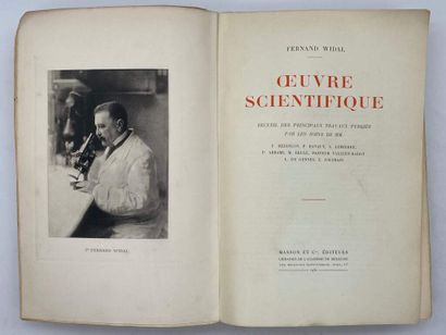 WIDAL, Fernand. OEuvre scientifique. Published...