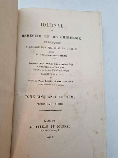 LUCAS-CHAMPIONNIERE, Just. Journal de Médecine...
