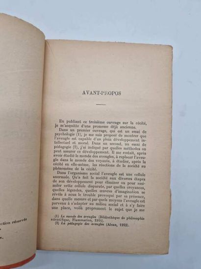 VILLEY, Pierre. L'aveugle dans le monde des...