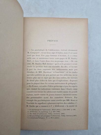 MENDOUSSE, Pierre. L'Âme de l'Adolescent....