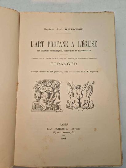 WITKOWSKI, Gustave-Joseph. L'Art Profane...