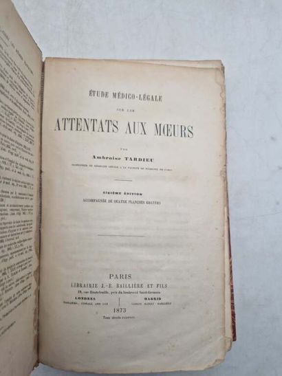 TARDIEU, Ambroise. Etude médico-légale sur...