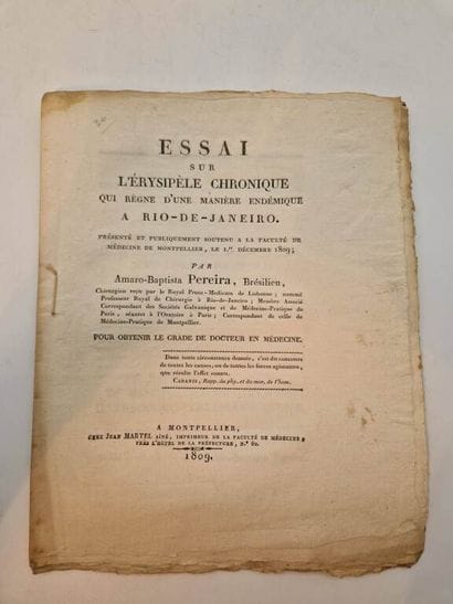 PEREIRA, Amaro-Baptista. Essai sur l'Erysipèle...