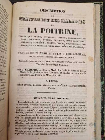 VIDALIN, Pierre-Félix. Traité d'Hygiène Domestique,...