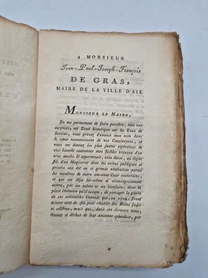 ROBERT, Louis-Joseph-Marie. Essai Historique...