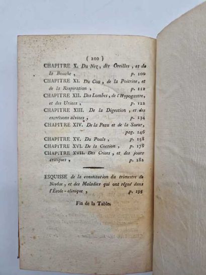 BROUSSONET, Jean Louis Victor. Tableau Elémentaire...