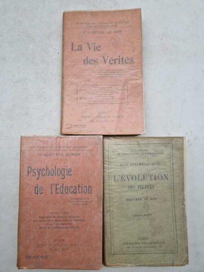 Manette. Set of works by Gustave Lebon, accompanied...