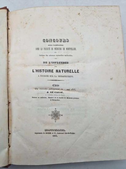 [THESES]. de Thèses Médicales circa 1840....