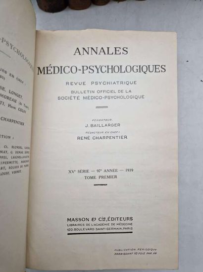 [PSYCHIATRY]. Annales Médico-Psychologiques....