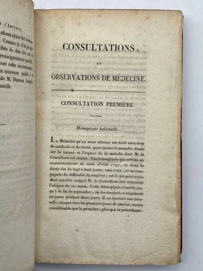 ROUZET. Consultations et observations de...