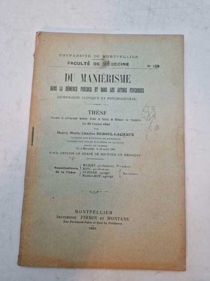 [THESIS]. Set of 10 Theses or Medical Publications....