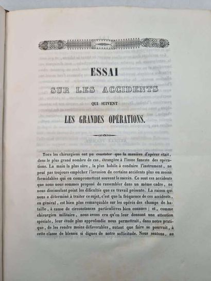 [THESES]. de Thèses Médicales circa 1840....