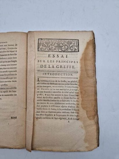 CABANIS, Jean-Baptiste. Essai sur les Principes...