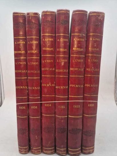 LATOUR, Amédée, doctor. Set of 6 volumes...